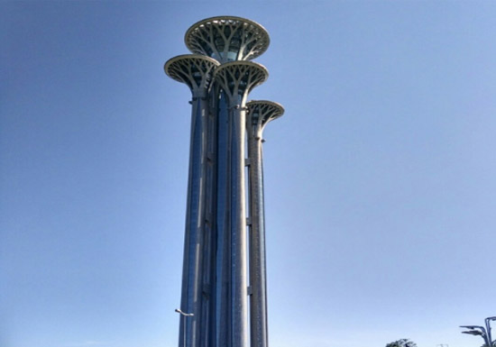 奥林匹克公园瞭望塔工程电梯项目，5部电梯销售与安装